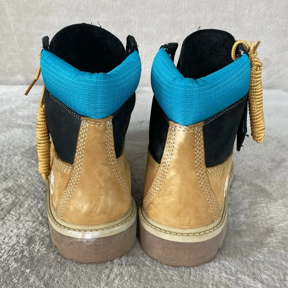 Timberland 6 inch Premium Kids Boots Size 5.5 Wheat Nubuck Waterproof NEW